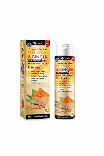 Ximonth Natural Turmeric and Ginger Oil Spray -120Ml for Joint and Muscle Health