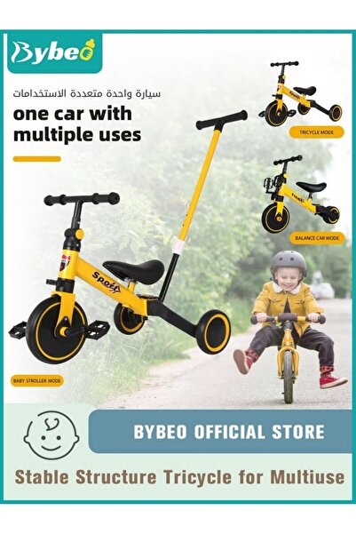 BYBEO 3-in-1 Kids Tricycle, Toddler Trike Bike - Perfect Ride-On Tricycles wi...