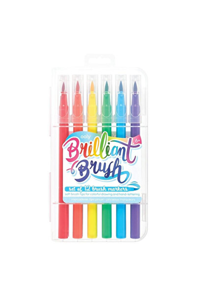 OEM Ooly Brilliant Brush markere tip pensula 12 culori pentru caligrafie