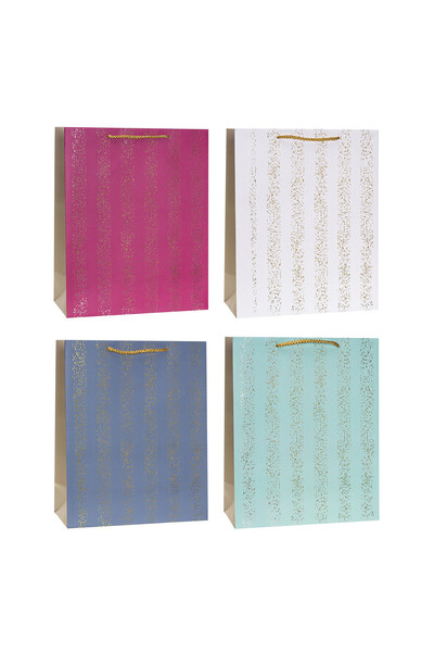 OEM Toreba decorativa, 31x42x12cm, mix 4 modele, set 12 bucati