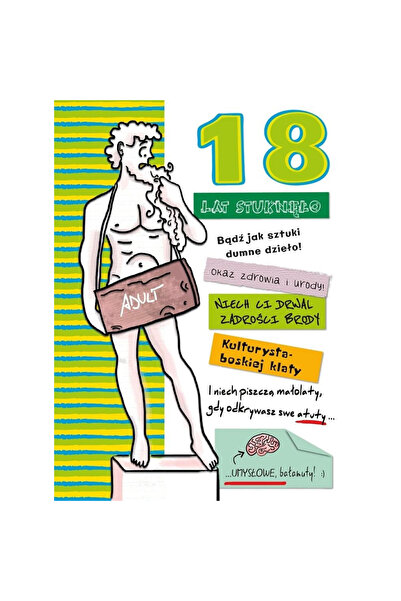 HENRY Pliant B6 Zi de nastere 18 ani baiat cu plic