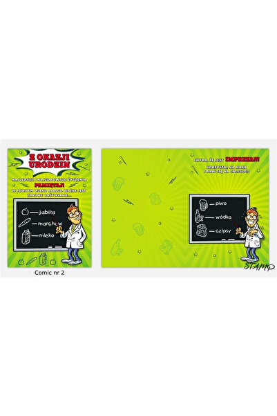 STAMP Felicitare aniversara B6, karnet cu plic, format 130x184 mm, Multicolor