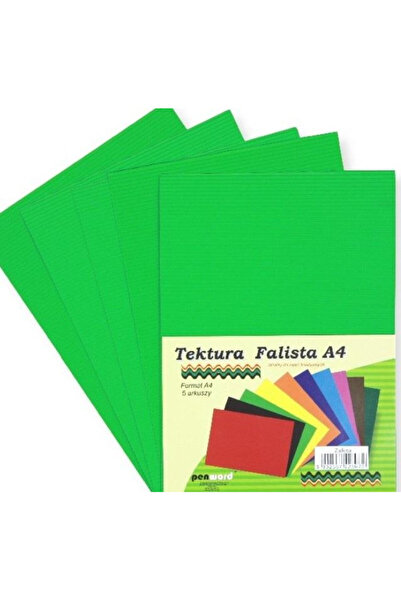 PENWORD Tektura ondulata A4 verde 305x224mm set 5 foi