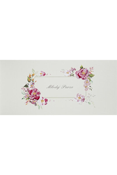 MAK Karnet de nunta / felicitare DL S39, pictat manual, embosat, multicolor, ...