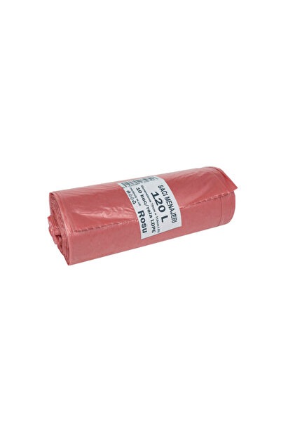 OEM Червени торби за отпадъци 120л LDPE 70x110 см 10 бр./ролка