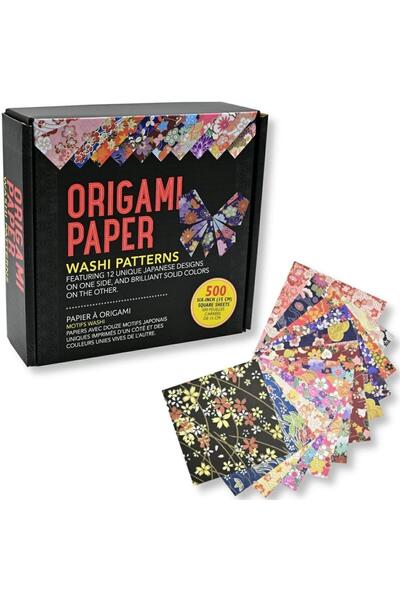 Peter Pauper Press Hartie origami 500 foi multicolor 15x15cm