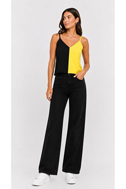 onno style women Sleeveless Strappy V-Neck Tricot Women's Blouse