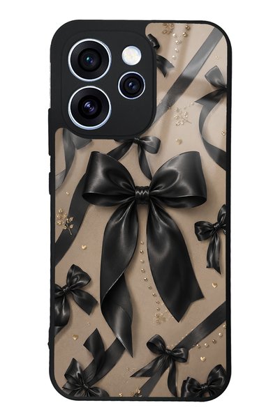 Spoyi حافظة هاتف لامعة بتصميم Midnight Bow لهاتف Oppo Reno 15 Pro
