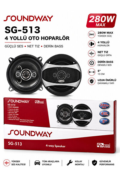 13 cm KOAKSİYEL HOPARLÖR 280 WATT