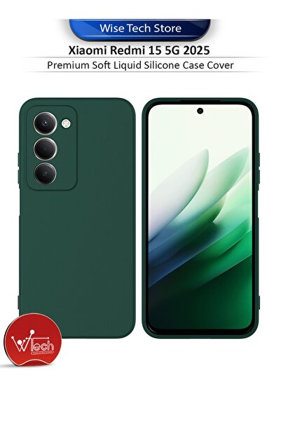 Wtech Xiaomi Redmi 15 5G 2025 Premium Soft Liquid Silicone Case Cover