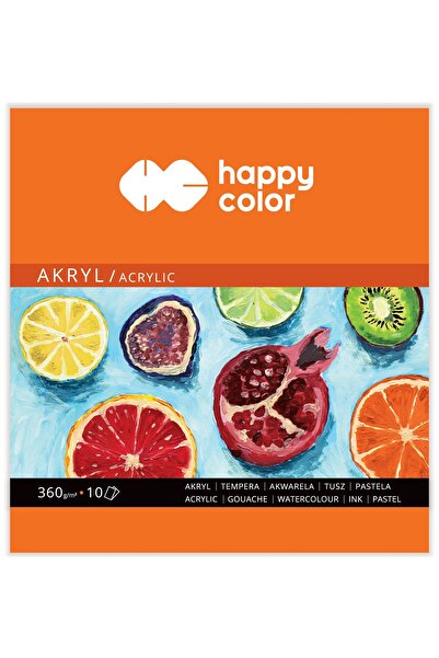 HAPPY COLOR Bloc de desen, Happy Color, 15 x 15 cm, 360 g/m2, 10 file, Alb
