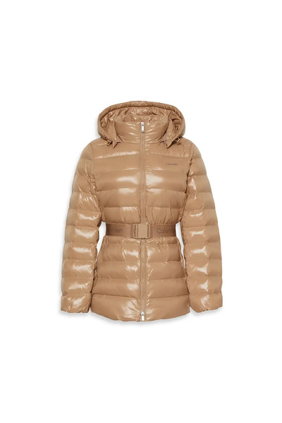 Calvin Klein BELTED LIGHTWEIGHT P, PAI Kadın Bej Mont