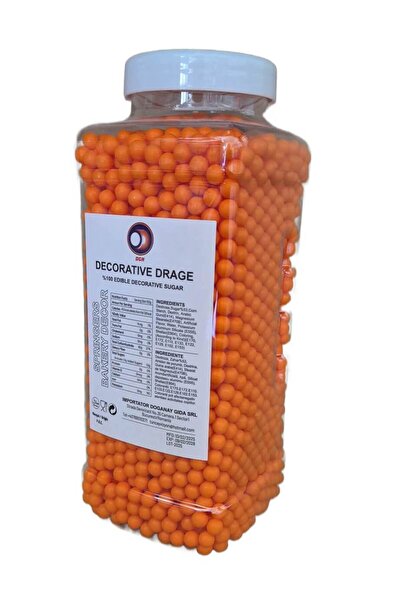 DGN Perle de zahăr decorative portocalii 1kg