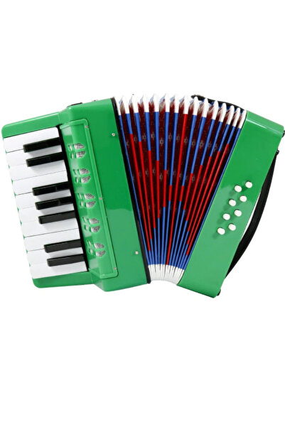 KlaussTech Acordeon pentru copii, Ușor de utilizat, Interactiv, 8 basuri, Dim...