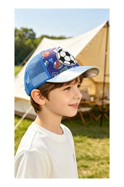 Five Dream House Kids Football Shiny Baseball Cap 6-12 Years Old UV Protectio...