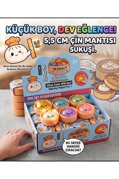 SHAMİRA çin mantısı squishy 1 adet karışık renk kapalı kutu sukuşi
