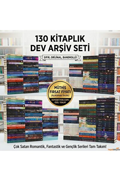 dokuzyayinlari Kampanyalı Dev Karma Popüler Romanlar Seti (130 Kitap)