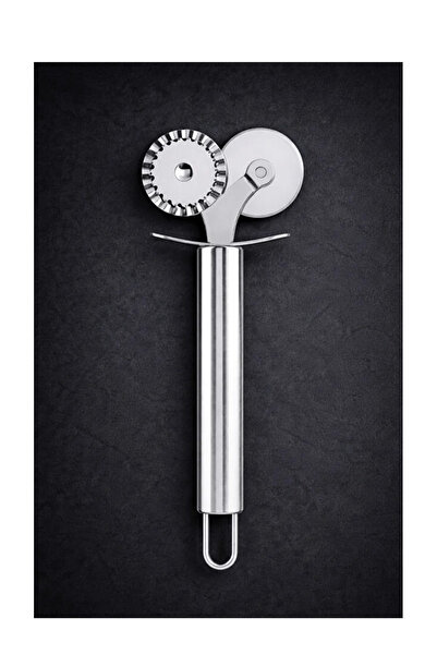 AiroBazar Stainless Steel Double Sided Dough and Pizza Cutter Roulette