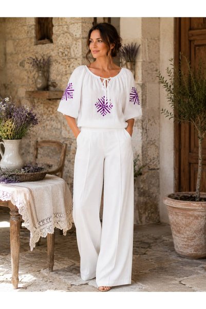 Ii Breaza de Anda Manescu Bluza „Regina” – eleganță regală și tradiție autentică