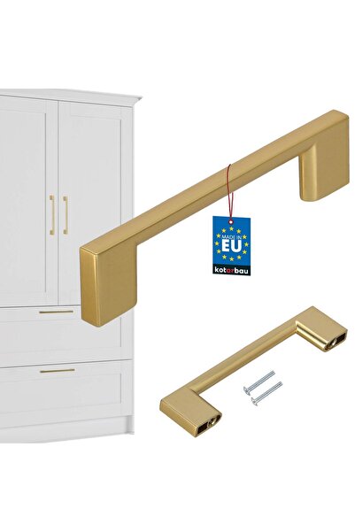 KOTARBAU Mâner mobilier bucătărie clasic modern, alungit, auriu mat, distanță...