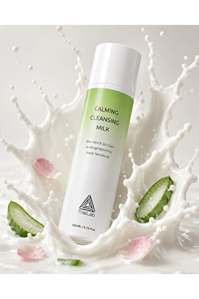 Trialab Calming Cleansing Milk/Makyaj ve Cilt Temizleme Sütü-200 ML
