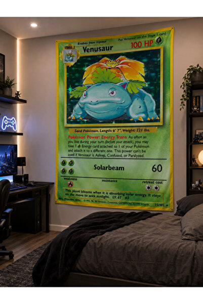 RUGRUMBA Pokemon Printed Wall Covering – Animated Theme, High-Quality Fabric,...