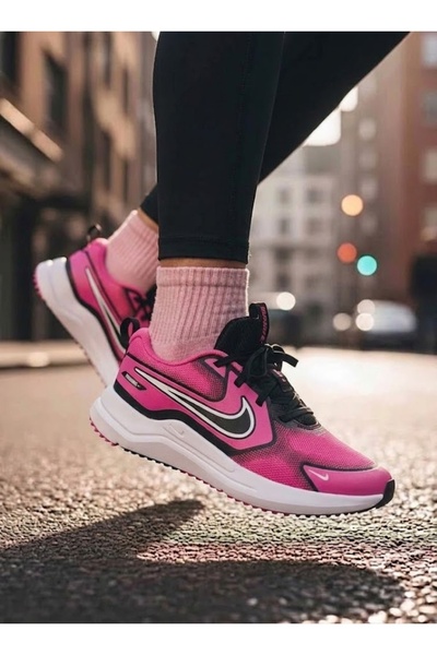 Nike Kadın Düz Dokuma Tekstil Günlük Bağcıklı Kauçuk Tabanlı Spor Ayakkabı