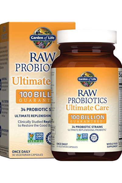 GARDEN OF LIFE Raw Probiotics Ultimate Care - 100 Billion CFU - for Gut Healt...