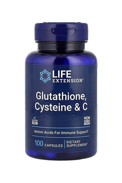 Lifel Life Extension Glutathione, Cysteine And C, 100 Capsules