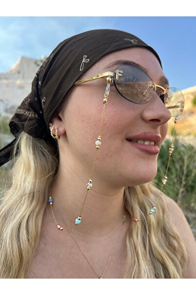 LUMAKS Stylish Design Colorful Glass Bead Eyeglass Chain |   Women's Glasses ...