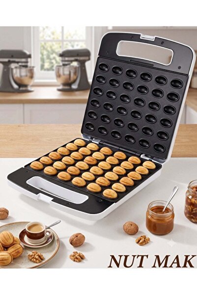 Generic 1400W Electric Walnut Cookie Maker - Non-Stick Nut Biscuit Baking Mac...
