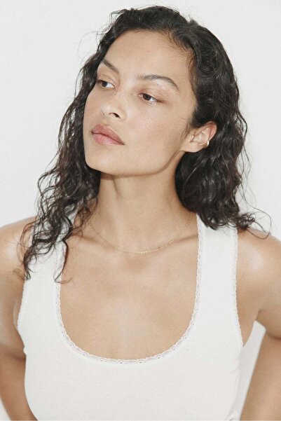 H&M Lace-trimmed vest top