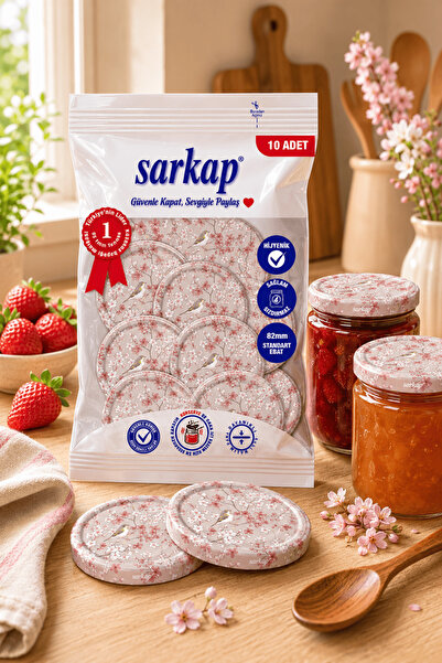 Sarkap Hijyenik Paketli 10'lu 82 mm Kapak - Sakura - Kuş