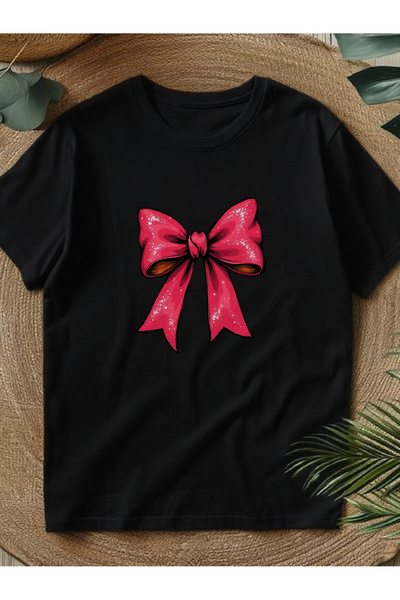 01THEONE Cute Crop Top, Round Neck Spring Summer Women'S Clothing, Red Glitte...