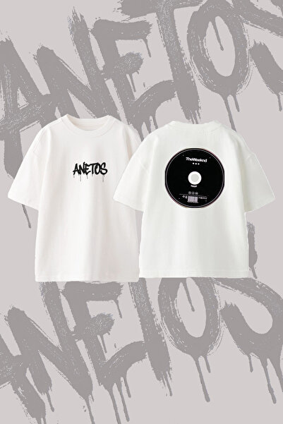 Anetos TheWeeknd Thursday Design Μπλουζάκι με στάμπα στην πλάτη, βαμβακερό, λ...