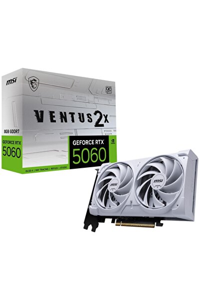 MSI 8GB RTX5060 VENTUS 2X OC WHITE GDDR7 128bit HDMI-DP PCIE 5.0