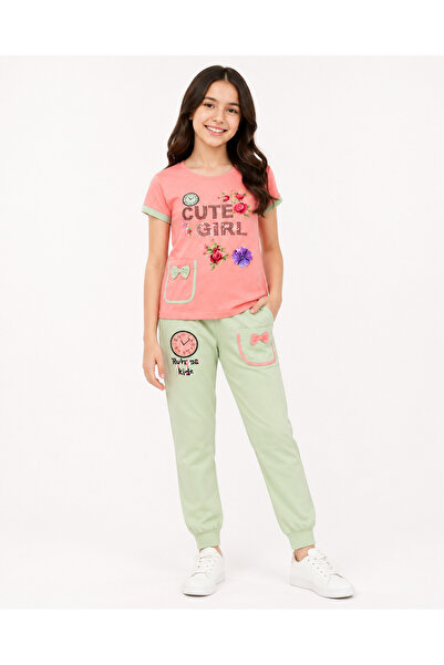 Generic Girls' Set, Shirt and Pants, 6-12 Years Old |   Butterflies and Flowe...
