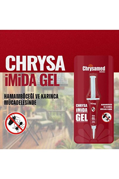 Chrysamed Chrysa İmida Gel 5 Gr. Böcek İlacı Hamam Böceği ve Karınca Mücadele...