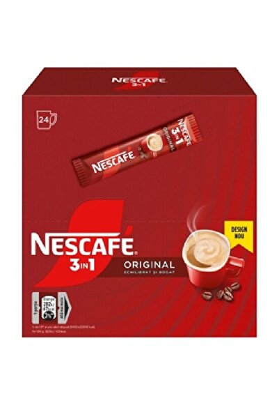 NESCAFÉ Cafea solubila Nescafe 3in1 Original, 24 plicuri x 15.5 g