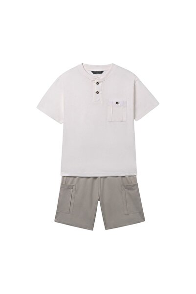 MAYORAL Set tricou și pantaloni scurți băieți 6686 Bej