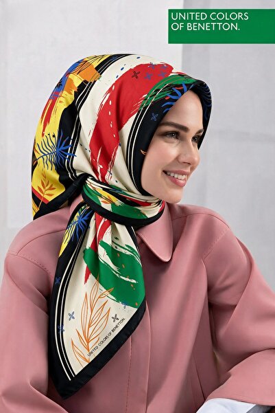 United Colors of Benetton SIENA DESENLİ EŞARP -1002-90*90