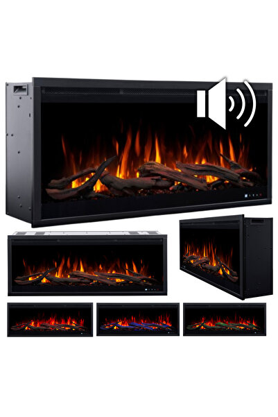 Aflamo Semineu electric incorporabil Royal 3D 180 sunet incorporat si aplicat...