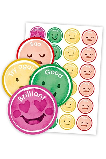 LearnHow Set 48 Autocolante motivationale, LearnHow, Multicolor, 40mm