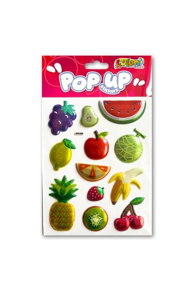 Penmate Abtibilduri/autocolante Pop Up, metalizate, reliefate 3D, Multicolor,...