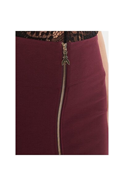 Patrizia Pepe Fustă creion de damă 8G0485 A025 Bordeaux