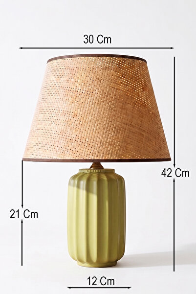 Hmydesign Handmade Seramik Abajur - Pistacia