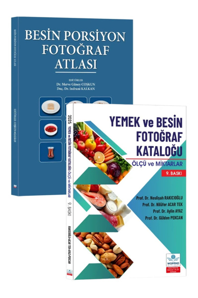 Ankara Nobel Tıp Kitapevleri Besin Fotoğraf Kataloğu 2'li Set