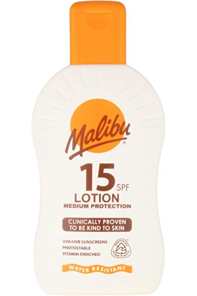 Malibu Medium Protection (SPF 15) Lotion with Vitamin E & Pro-Vitamin B5, Wat...
