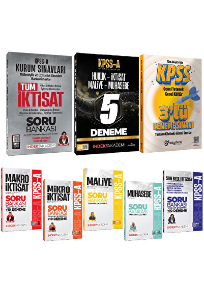 İndeks Akademi Yayıncılık 2026 KPSS A Makro-Mikro İktisat-Maliye-Muhasebe-Son...