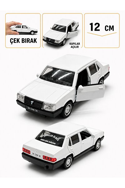 SCOWETTO 1:36 Scale Tofaş Metal Model Car White